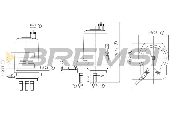 Filtre à carburant BREMSI FE0060