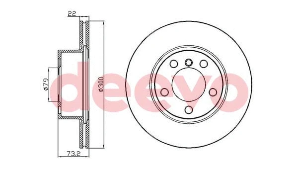 Disque de frein DEEVO BD35660