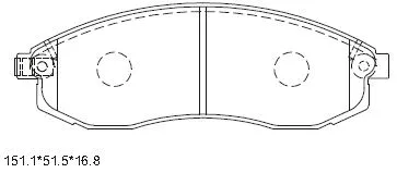 Kit de plaquettes de frein, frein à disque ASIMCO KD1782