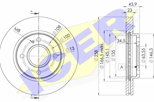 Disque de frein ICER 78BD5636-2