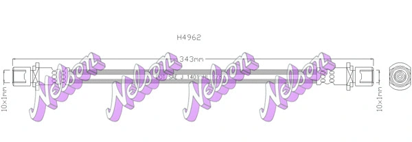Flexible de frein KAWE H4962