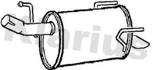 Silencieux arrière KLARIUS 210785