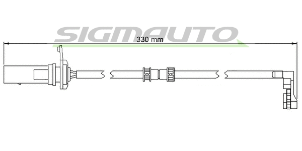 Contact d'avertissement, usure des plaquettes de frein SIGMAUTO WI0953