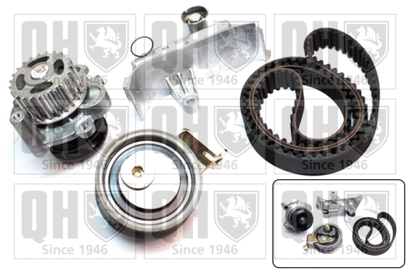 Pompe à eau + kit de courroie crantée QUINTON HAZELL QBPK6410