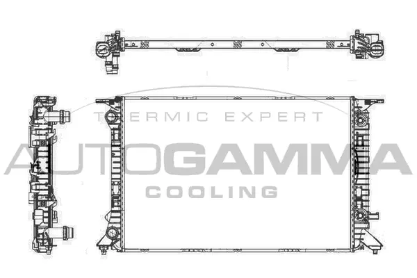 Radiateur, refroidissement du moteur AUTOGAMMA 105156