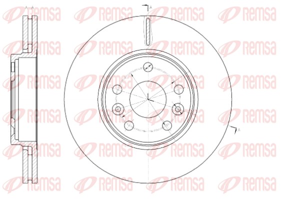 Disque de frein REMSA 61430.10