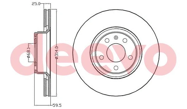 Disque de frein DEEVO BD18140