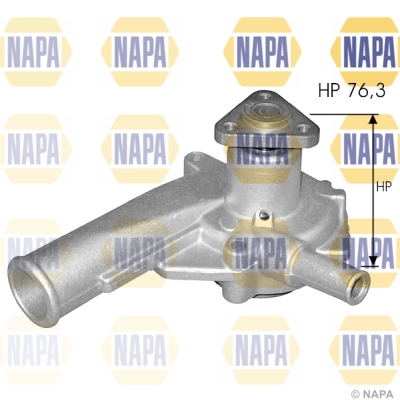 Pompe à eau, refroidissement du moteur NAPA NWP1197