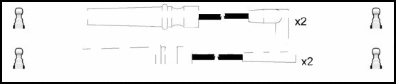 Kit de câbles d'allumage LEMARK HOES842
