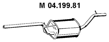 Silencieux central EBERSPÄCHER 04.199.81
