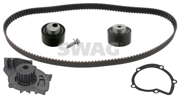 Pompe à eau + kit de courroie crantée SWAG 62 94 6411