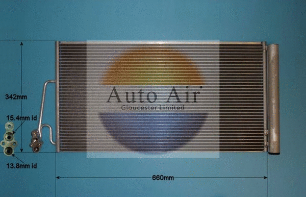 Condenseur, climatisation AUTO AIR GLOUCESTER 16-8917