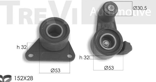 Kit de courroie crantée TREVI AUTOMOTIVE KD1418