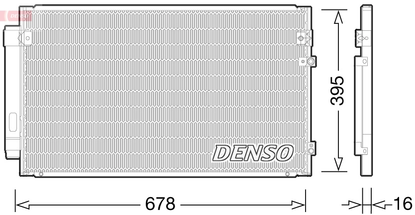 Condenseur, climatisation DENSO DCN51012