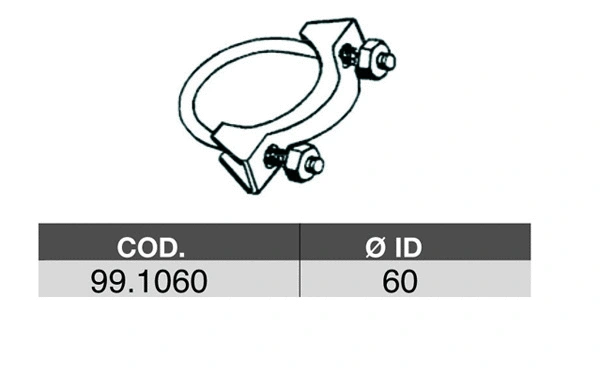 Raccord de tuyau, système d'échappement ASSO 99.1060