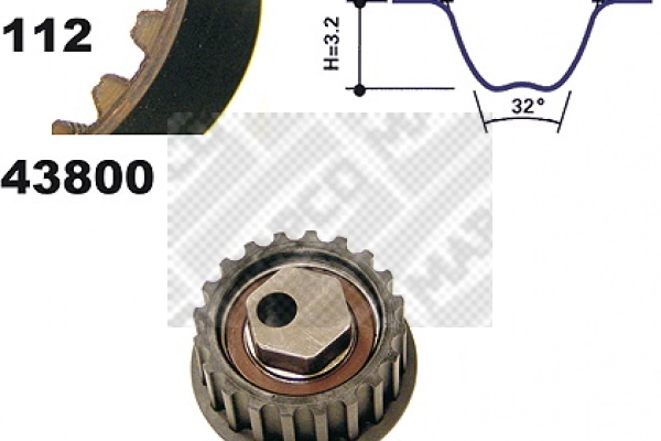 Kit de courroie crantée MAPCO 23800