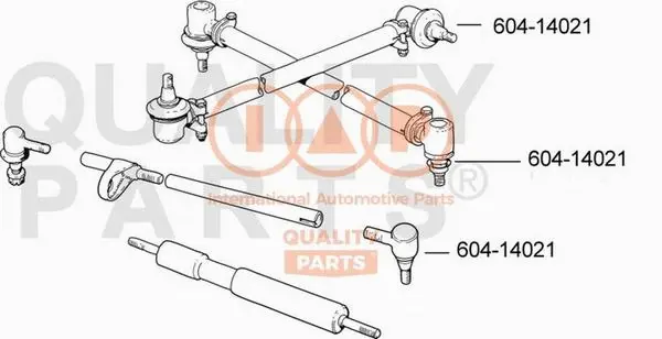 Rotule de barre de connexion IAP QUALITY PARTS 604-14021