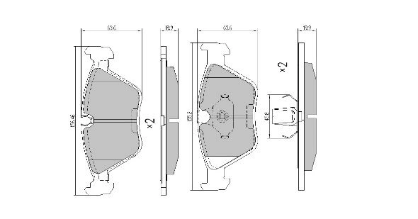 Kit de plaquettes de frein, frein à disque FREMAX FBP-1397
