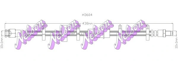Flexible de frein KAWE H3604