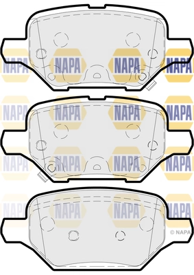 Kit de plaquettes de frein, frein à disque NAPA NBP1800