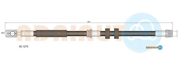 Flexible de frein ADRIAUTO 55.1275