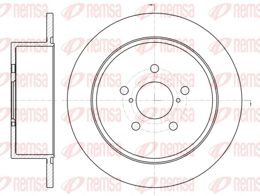 Disque de frein REMSA 61300.00
