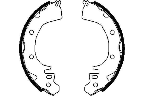 Jeu de mâchoires de frein KAVO PARTS KBS-6417