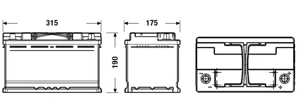 Batterie de démarrage EXIDE EL800