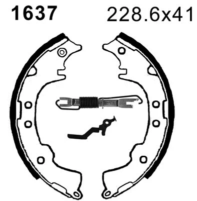 Jeu de mâchoires de frein BSF 06610X