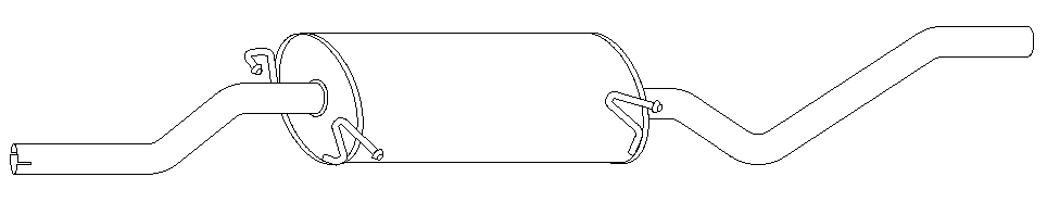 Silencieux central Vellerand 11489
