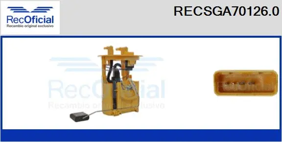 unité d'alimentation de carburant RECOFICIAL RECSGA70126.0
