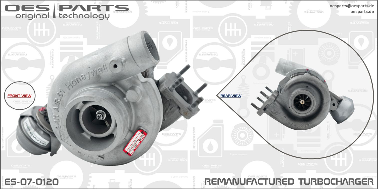 Turbocompresseur, suralimentation OES PARTS ES-07-0120