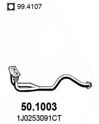 Tuyau d'échappement ASSO 50.1003