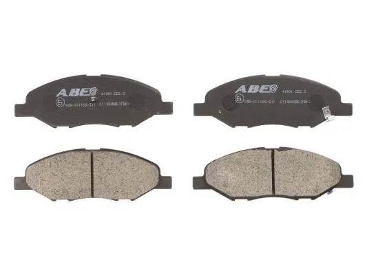 Kit de plaquettes de frein, frein à disque ABE C11080ABE