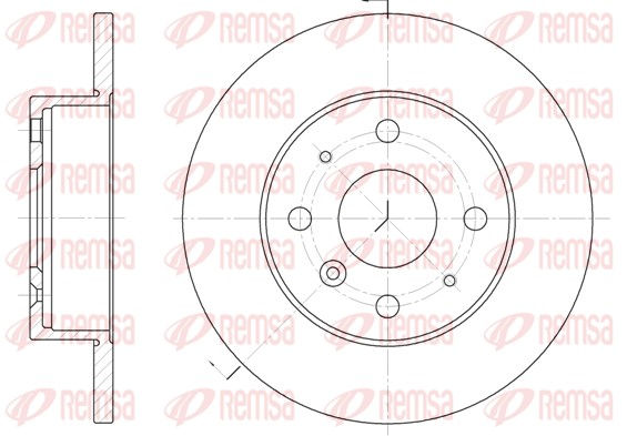 Disque de frein REMSA 6363.00