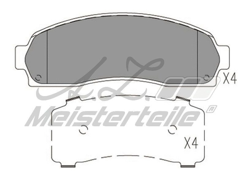 Kit de plaquettes de frein, frein à disque A.Z. Meisterteile AZMT-44-022-2106