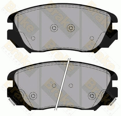 Kit de plaquettes de frein, frein à disque Brake ENGINEERING PA1777