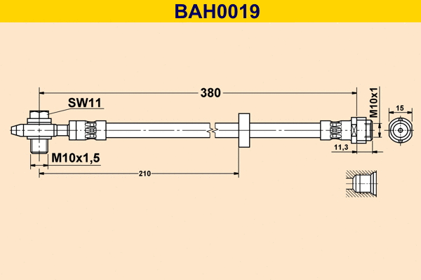 Flexible de frein BARUM BAH0019