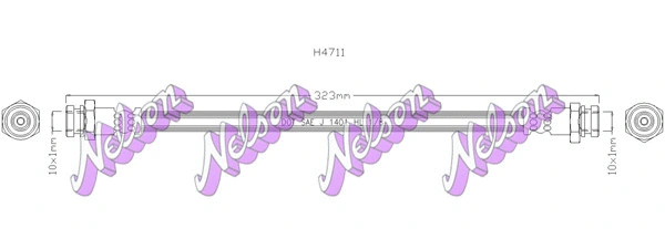 Flexible de frein KAWE H4711