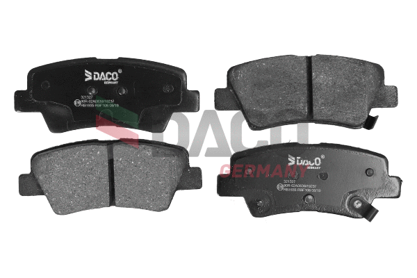Kit de plaquettes de frein, frein à disque DACO Germany 321327