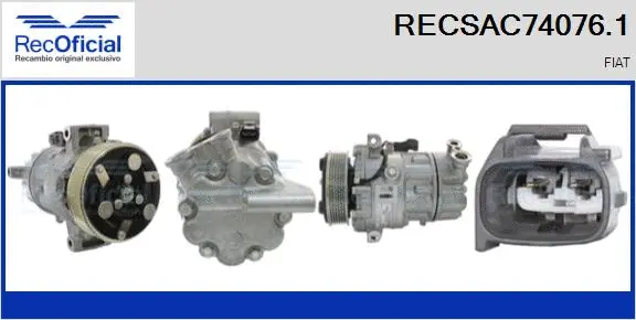 Compresseur, climatisation RECOFICIAL RECSAC74076.1