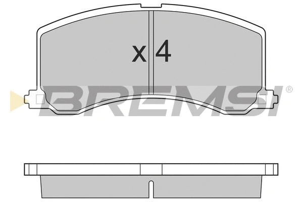 Kit de plaquettes de frein, frein à disque BREMSI BP2684