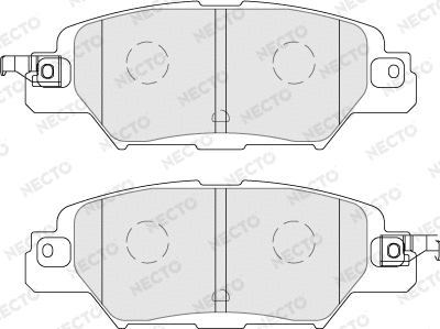 Kit de plaquettes de frein, frein à disque NECTO FD7794A
