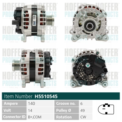 Alternateur HOFFER H5510545