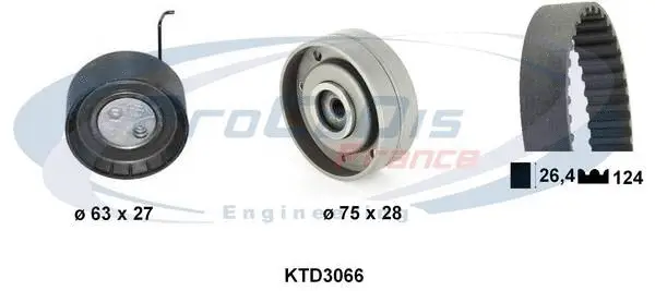 Kit de courroie crantée PROCODIS FRANCE KTD3066
