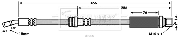 Flexible de frein BORG & BECK BBH7549