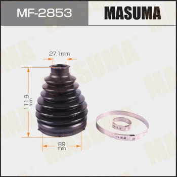Jeu de joints-soufflets, arbre de commande MASUMA MF-2853