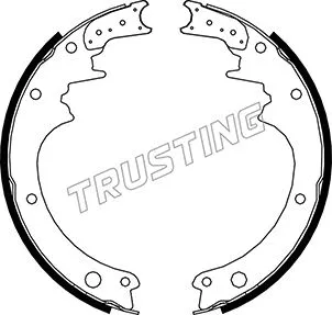 Jeu de mâchoires de frein TRUSTING 067.165
