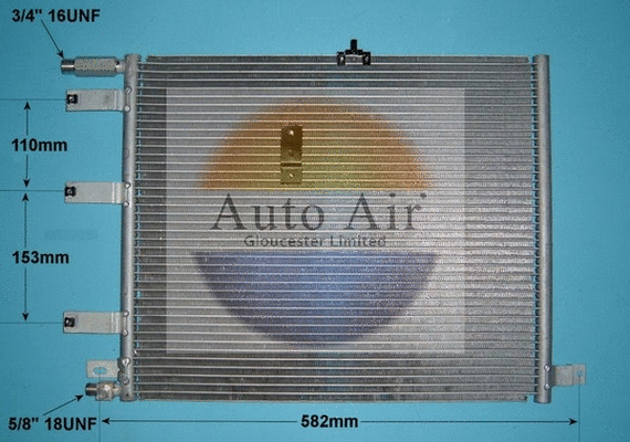 Condenseur, climatisation AUTO AIR GLOUCESTER 16-6499