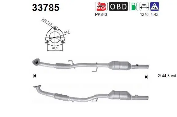 Catalyseur AS 33785